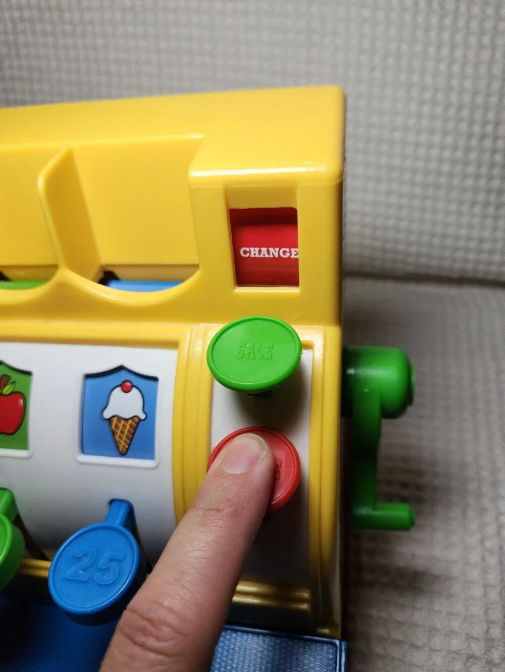 Fisher-Price Yellow Kids Cash Register Toy - Bright Multicolor Play Set